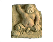 Tile with Relief of Dwarf