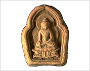 Votive Plaque with Relief of Seated Buddha