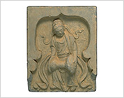 Tile with Relief of Musician Playing the Side Drum