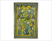 Polychrome Tile with Design of Banquet