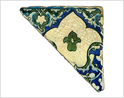 Polychrome Tile with Design of Palmetto