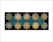 Star Sharped Luster Tiles and Blue Glazed Cross Shaped Tiles