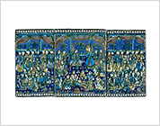 Polychrome Tile with Design of Human Figures