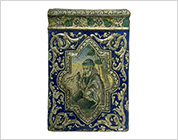 Portrait Tile with Moulded Decorations