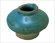 Blue Glazed Small Vase