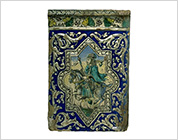 Portrait Tile with Moulded Decorations