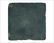 Tile with Stamped Design of Lotus Scroll