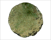 Iga Ware Round Tile with Ash Type Glaze