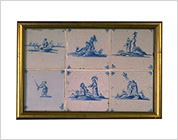 Tiles with Cobalt-Blue (Designs of Scenes from Narrative Stories)
