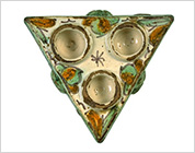 Salt Cruet with Polychrome Design of Flower