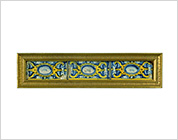 Tiles with Polychrome Design of Diamond Pattern