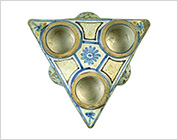 Salt Cruet with Polychrome Design of Flower