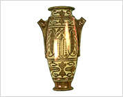Vase with Luster Design of Floral Scrolls