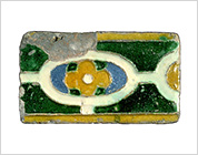 Polychrome Border Tile with Floral