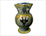 Polychrome Jar with Design of Two Headed Eagle