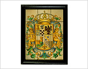 Tiles with Polychrome Design of Coat of Arms