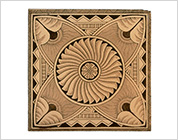 Transfer Printed Tile with Geometric Design