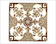 Transfer Printed Tiles with Floral Design