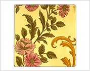 Transfer Printed Tiles with Added Hand-Colouring