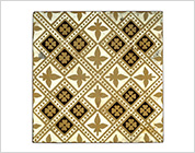 Encaustic Tile with Floral Design