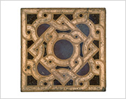 Encaustic Tile with Geometric Pattern