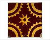 Encaustic Tile with Geometric Pattern