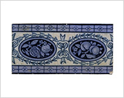 Transfer Printed Tiles with Floral Design