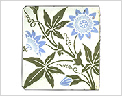 Encaustic Tile with Floral Design