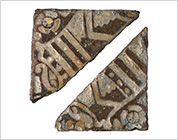 Inlaid Floor Tiles with Floral Design from the Abbey