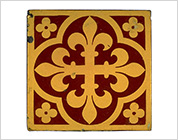 Encaustic Tile with Design of Coat of Arms