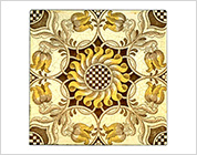 Transfer Printed Tiles with Floral Design