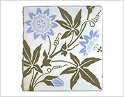 Encaustic Tile with Floral Design