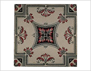 Transfer Printed Tiles with Floral Design
