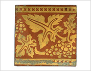 Encaustic Tile with Floral Design