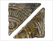 Inlaid Floor Tiles with Floral Design from the Abbey