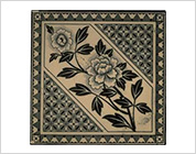 Transfer Printed Tiles with Floral Design