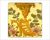 Transfer Printed Tiles with Added Hand-Colouring