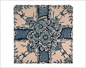 Transfer Printed Tiles with Floral Design