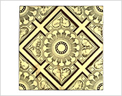 Transfer Printed Tiles with Floral Design