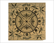 Transfer Printed Tiles with Floral Design