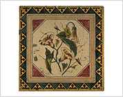 Transfer Printed Tiles with Floral Design