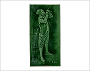 Relief Tiles with Design of Man Feather Pen in his Hand