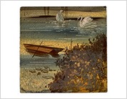 Hand Painted Tiles with Design of the Nature Scene