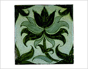 Hand Painted Tile with Floral
