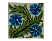 Hand Painted Tile with Floral