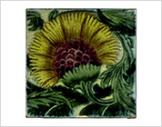 Hand Painted Tile with Floral
