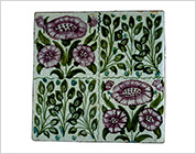 Hand Painted Tile with Floral