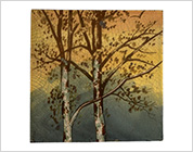 Hand Painted Tiles with Design of the Nature Scene
