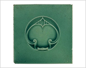 Tube Lining Tiles with Floral Design