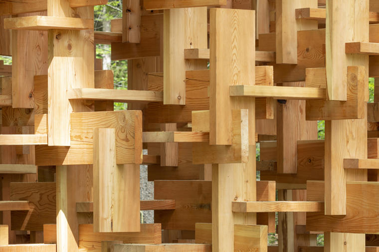 Wooden joint system of ’KODAMA' pavilion